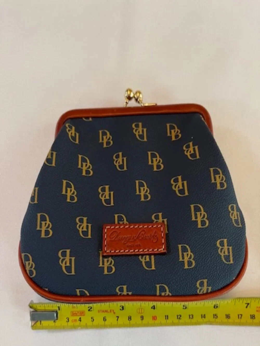 DOONEY & BOURKE | Gretta Framed Navy Blue Coin Purse-Like NEW - Picture 5 of 7